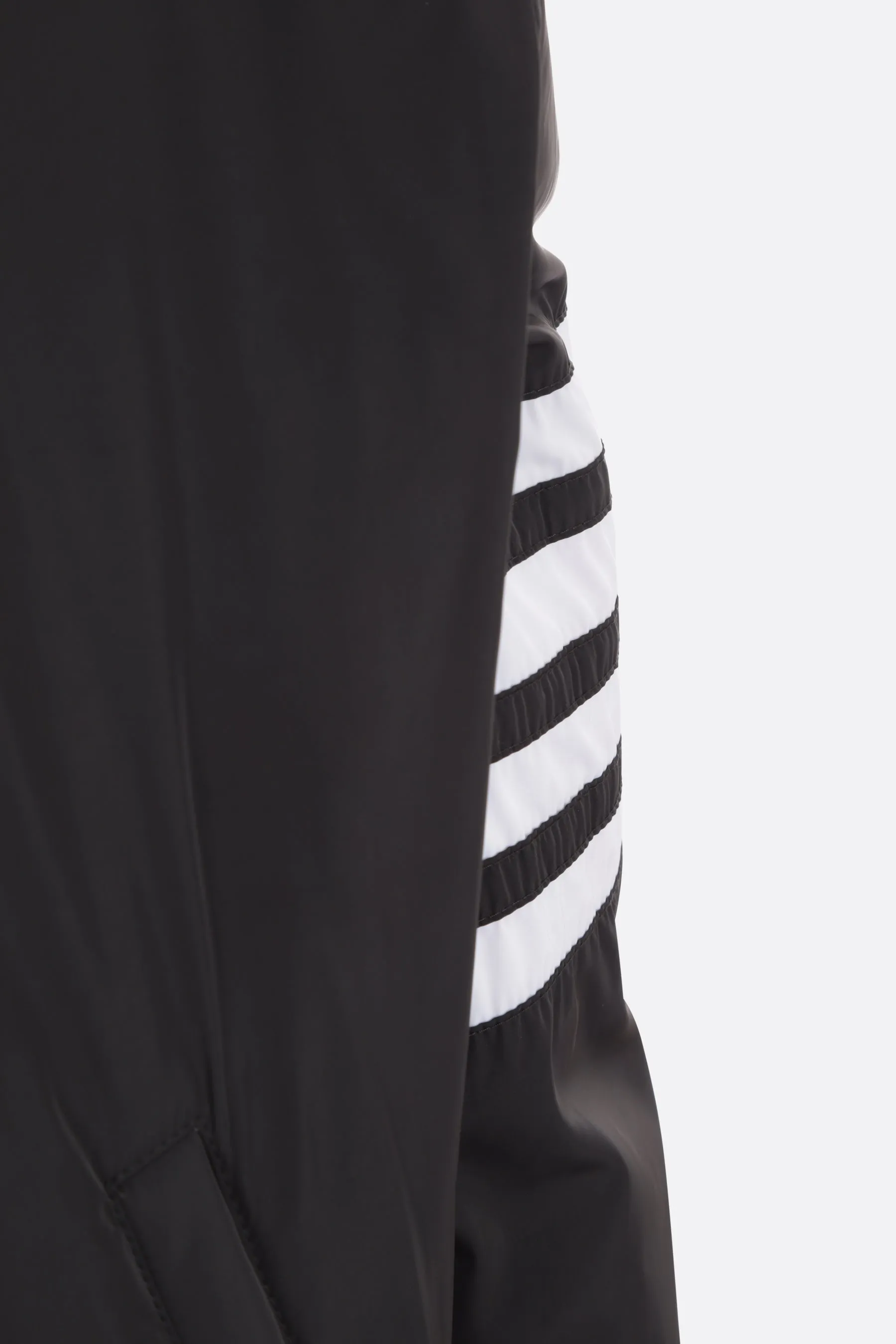 4bar Striped Nylon Bomber Down Jacket