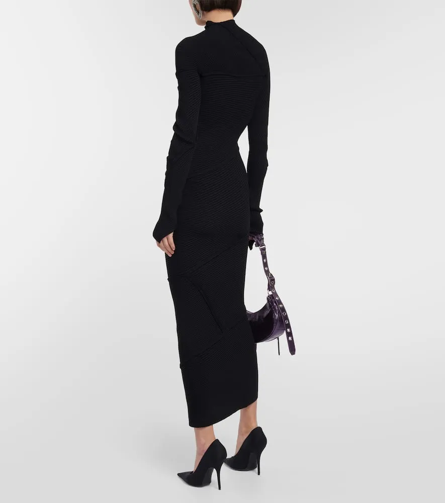 Balenciaga Ribbed-knit maxi dress