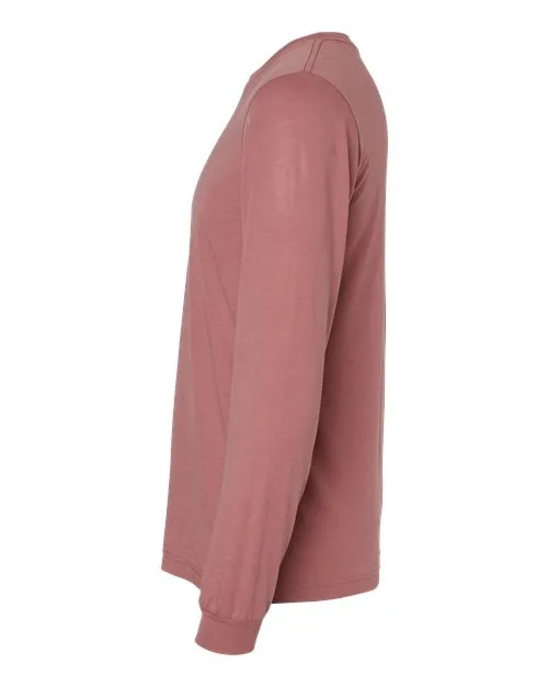 BELLA   CANVAS Triblend Long Sleeve Tee 3513 Mauve Triblend