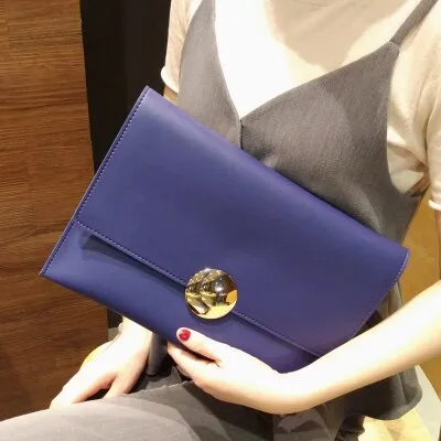 Brand Design Women Clutch Bag Elegant Ladies Shoulder Bag Female Handbag PU Leather Chains Envelope Shoulder Bag Clutches bolsa