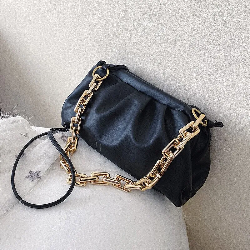 Christmas Gift Fashion Chain Cloud Sling Bag Luxury Purses And Handbags Women Famous Brands Shoulder Bags Female Designer The Pouch Day Clutch