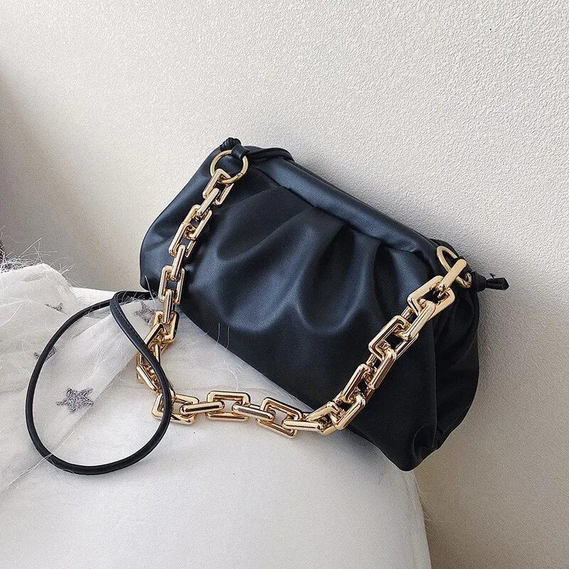 Christmas Gift Fashion Chain Cloud Sling Bag Luxury Purses And Handbags Women Famous Brands Shoulder Bags Female Designer The Pouch Day Clutch