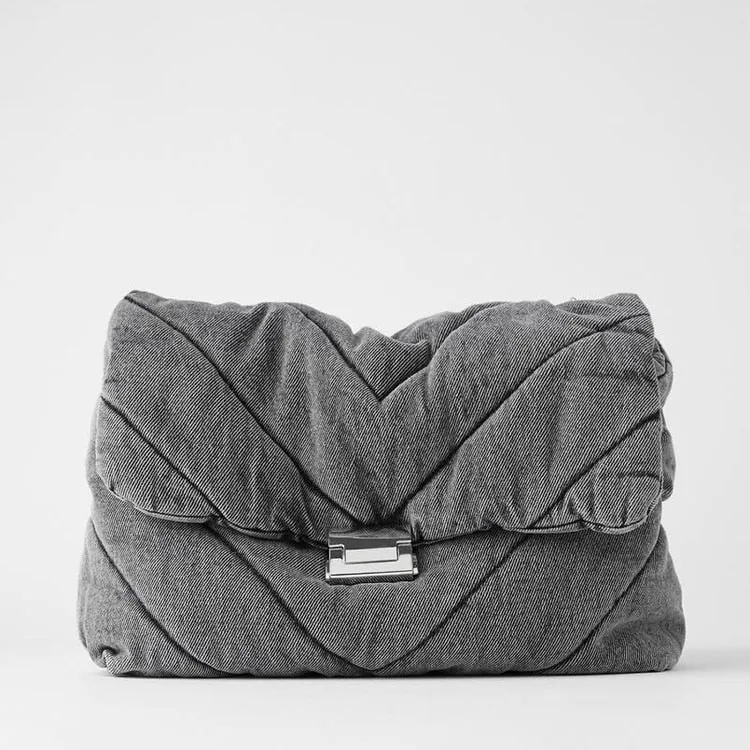 Christmas Gift Luxury Designer Jeans Bags Women Leather Denim Chain Crossbody Bags For Women Handbags Shoulder Bags Messenger Female Za Clutch