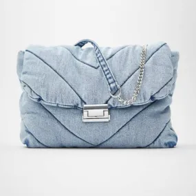 Christmas Gift Luxury Designer Jeans Bags Women Leather Denim Chain Crossbody Bags For Women Handbags Shoulder Bags Messenger Female Za Clutch