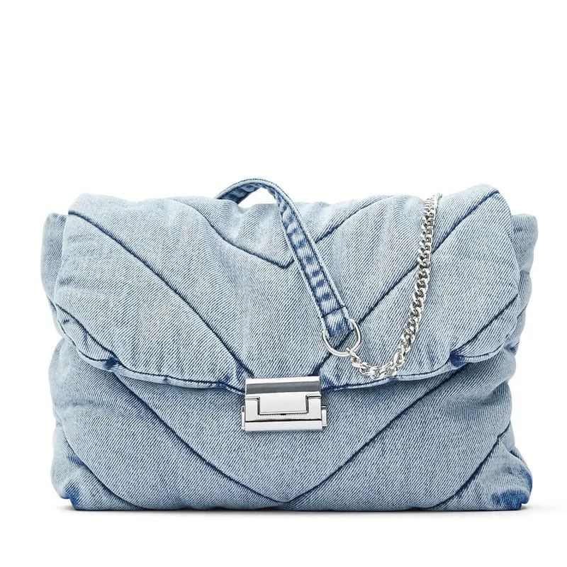 Christmas Gift Luxury Designer Jeans Bags Women Leather Denim Chain Crossbody Bags For Women Handbags Shoulder Bags Messenger Female Za Clutch