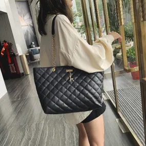 Christmas Gift Plaid Chain Leather Causal Tote With Deer Bolsa Feminina Luxury Handbags Bag Women Bags Designer Shoulder Clutch Sling Female