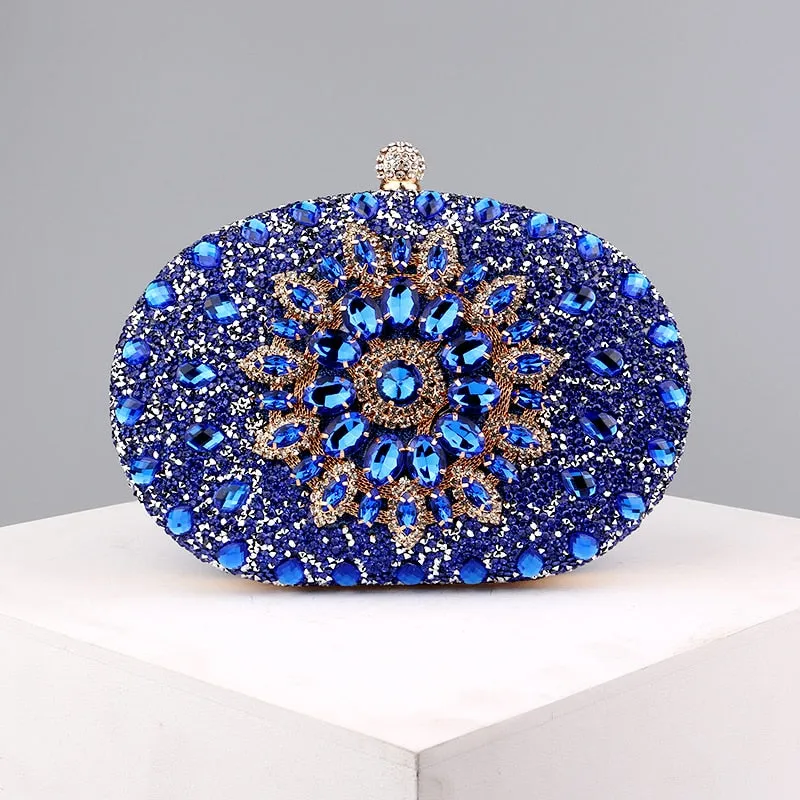 Diamond Women Luxury Clutch Evening Bag Wedding Crystal Ladies Cell Phone Pocket Purse Female Wallet Bag