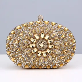Diamond Women Luxury Clutch Evening Bag Wedding Crystal Ladies Cell Phone Pocket Purse Female Wallet Bag