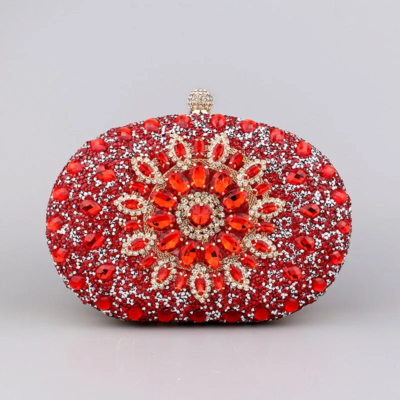 Diamond Women Luxury Clutch Evening Bag Wedding Crystal Ladies Cell Phone Pocket Purse Female Wallet Bag