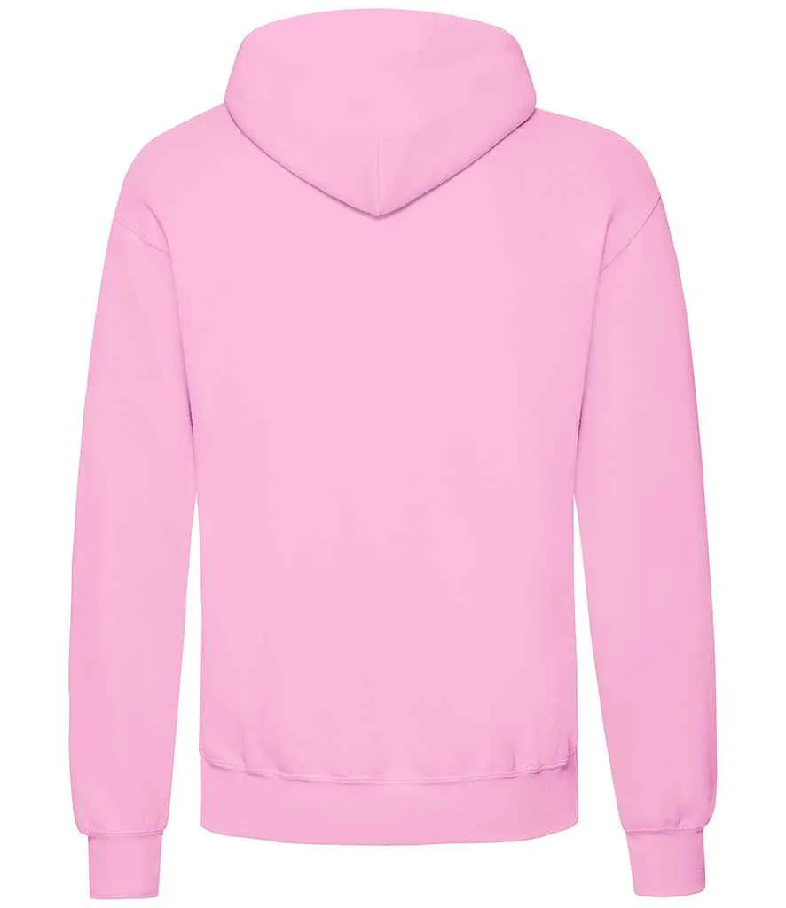 Fruit of the Loom Classic Hooded Sweatshirt - Red, Pink