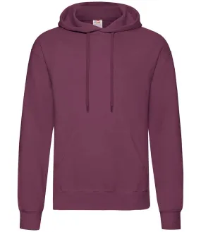 Fruit of the Loom Classic Hooded Sweatshirt - Red, Pink