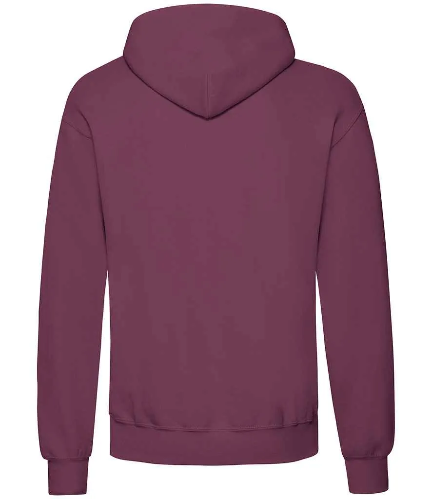 Fruit of the Loom Classic Hooded Sweatshirt - Red, Pink