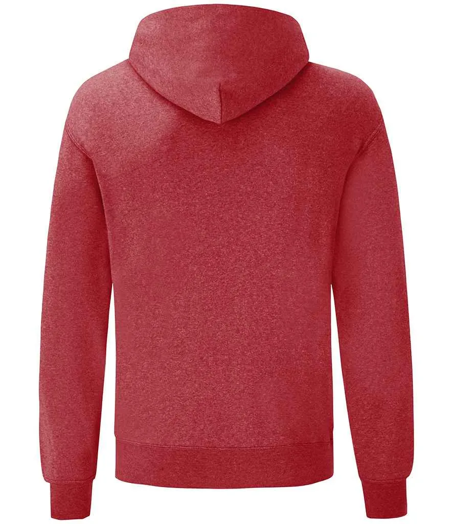 Fruit of the Loom Classic Hooded Sweatshirt - Red, Pink