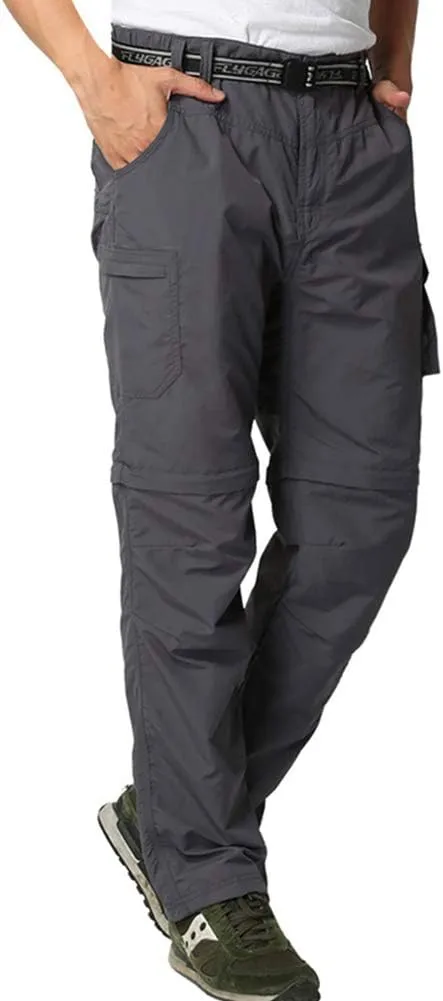 JOMLUN Men’s Hiking Pants Zip Off Cargo Pants Lightweight Quick Dry Convertible Outdoor Shorts