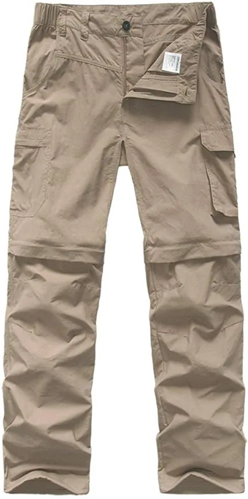 JOMLUN Men’s Hiking Pants Zip Off Cargo Pants Lightweight Quick Dry Convertible Outdoor Shorts