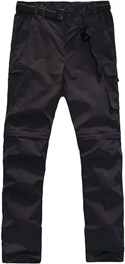 JOMLUN Men’s Hiking Pants Zip Off Cargo Pants Lightweight Quick Dry Convertible Outdoor Shorts