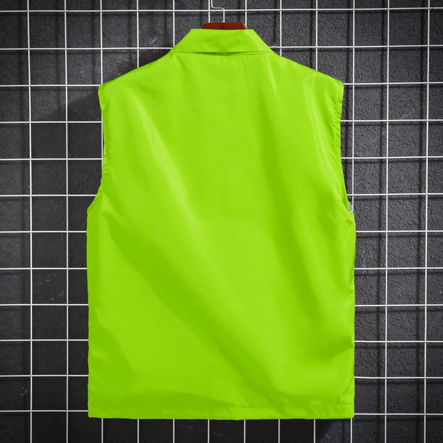 Men's Casual Outerwear Vest Lightweight Zip Up Sleeveless Jacket Outdoor Work Fishing Hiking Golf Vests with Pockets