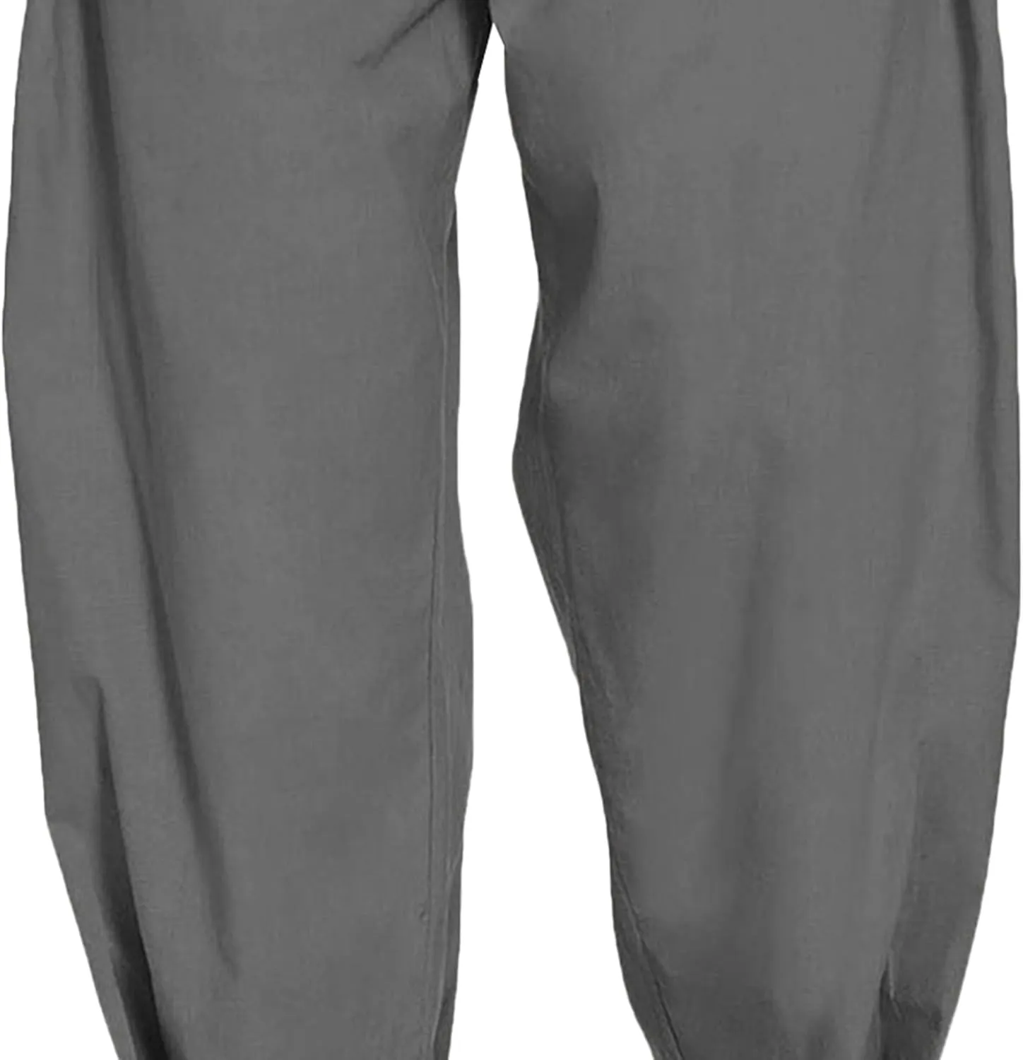 Men's Lightweight Linen Lounge Lantern Pants Classic Jogger Yoga Loose Chinos Casual Elastic Waist Trousers