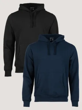 Pullover Hoodie Black   Dark Navy 2-Pack
