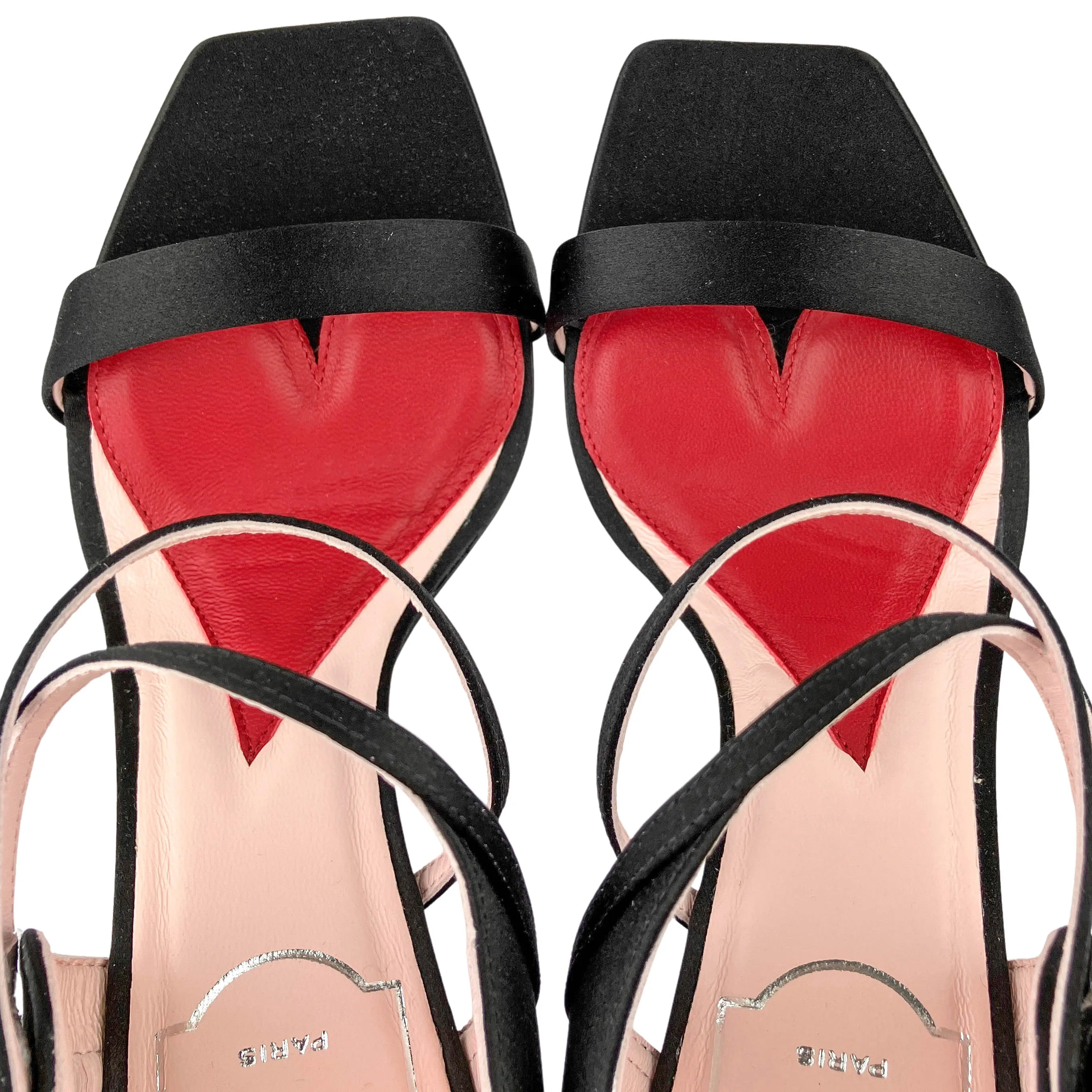Roger Vivier I Love Vivier Daisy Heels in Black
