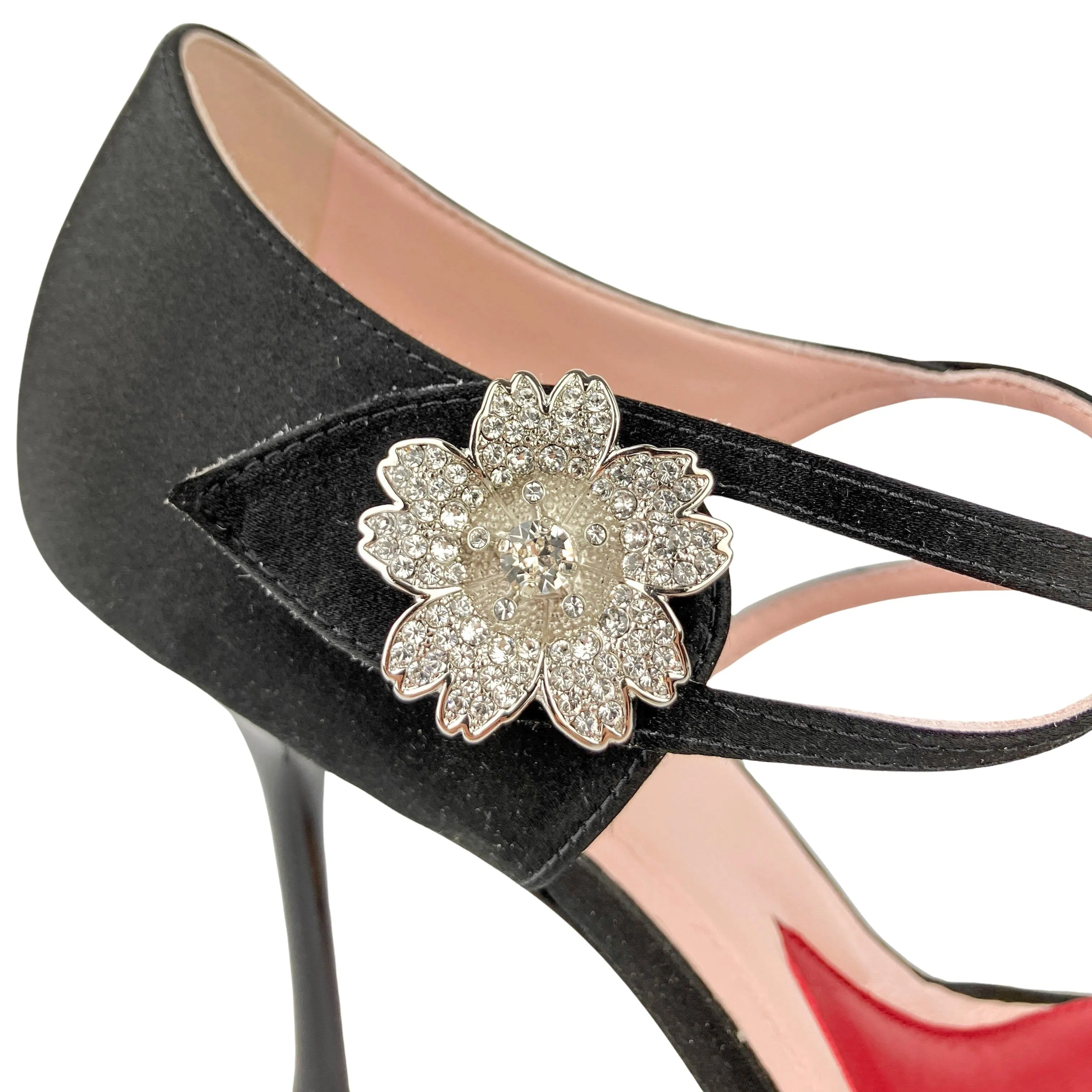 Roger Vivier I Love Vivier Daisy Heels in Black