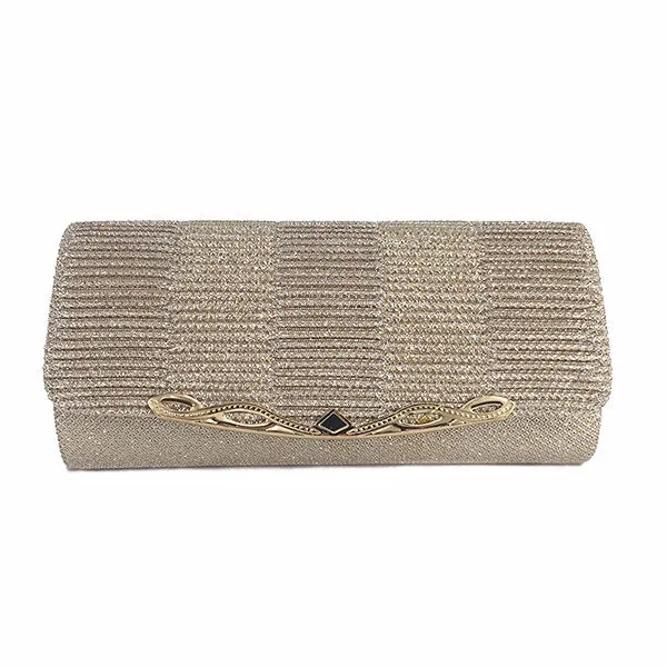 Shiny Women's Clutch Bag - Black,Blue,Brown,Gold,Gray,Red,Silver
