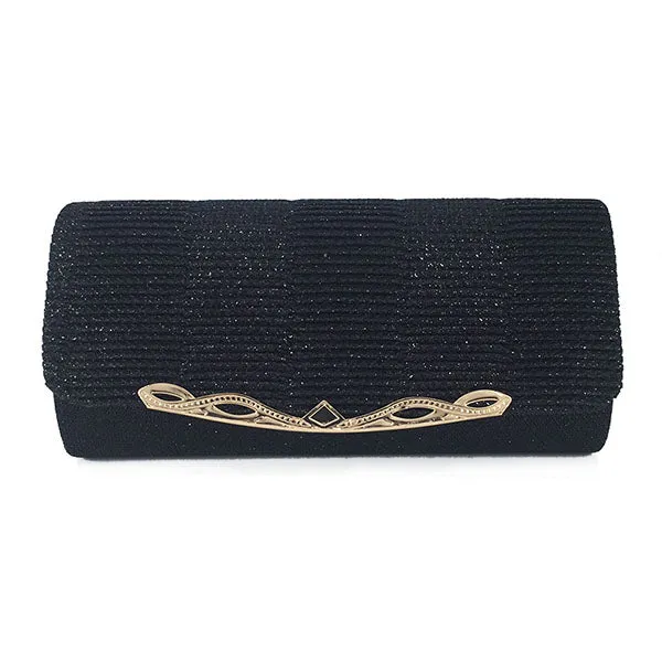 Shiny Women's Clutch Bag - Black,Blue,Brown,Gold,Gray,Red,Silver