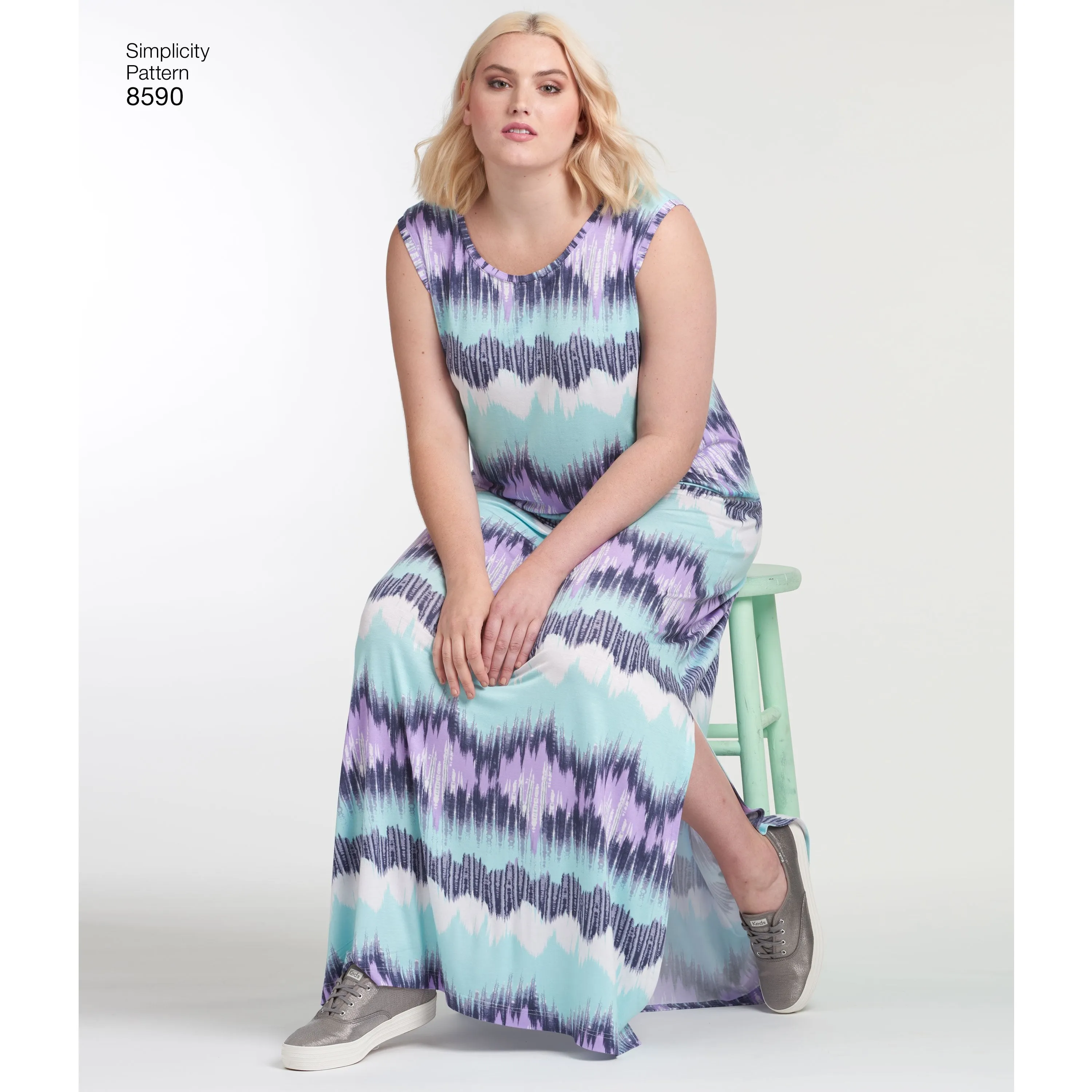 Simplicity Pattern 8590 knit dresses
